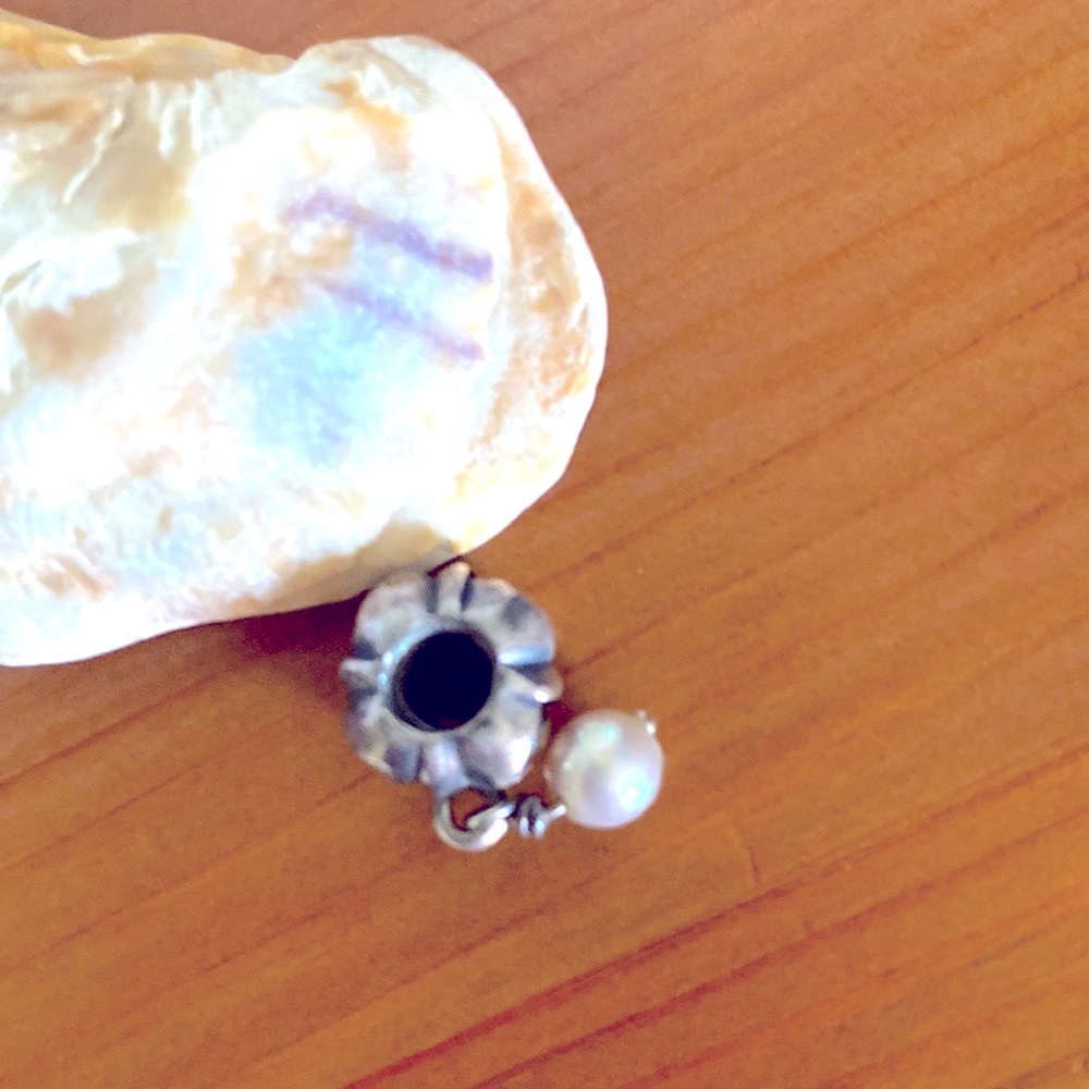 Pandora Flower Dangling Charm - image 2